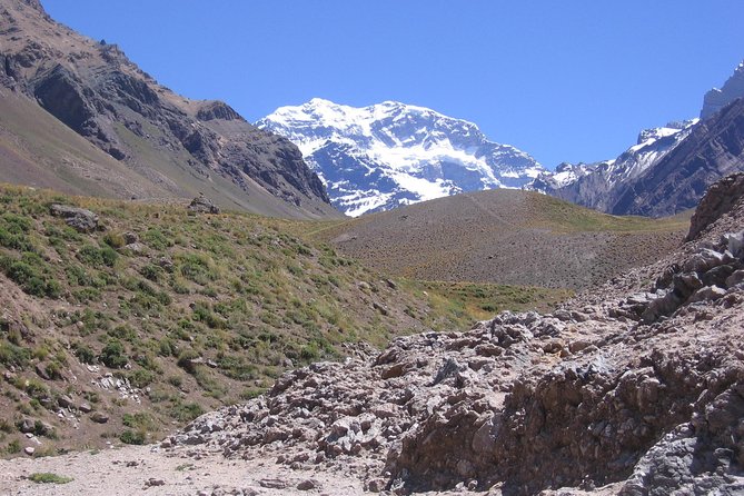 Andes Day Trip from Mendoza Including Aconcagua, Uspallata and Puente del Inca - Puente del Inca and its mineral-colored rock