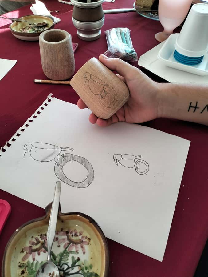 Buenos Aires: Mate & paint experience with pastry tasting - Choosing a design and painting the cup