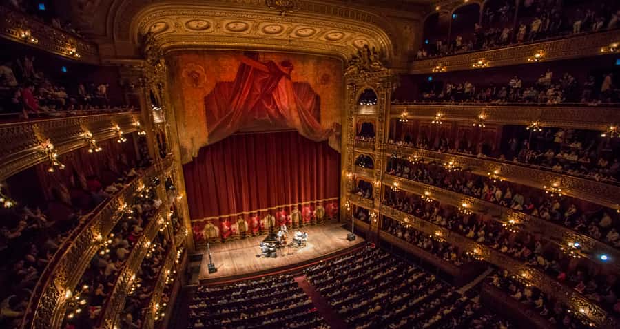 Buenos Aires: Teatro Colon Guided Tour - Grand halls, ceiling frescoes, and the 700-bulb chandelier