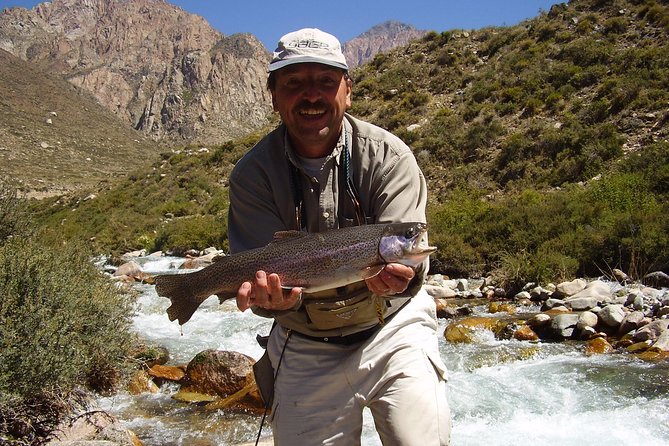 Fly Fishing on Private Andean River Including Barbecue Lunch - Fishing beside the Mendoza mountain streams
