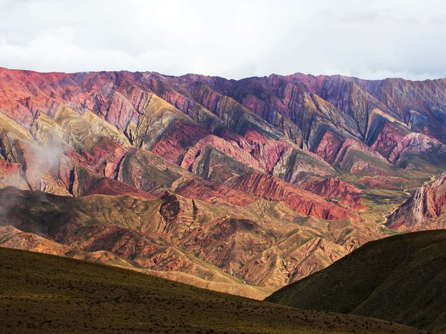 From Jujuy: Serranías de Hornocal with Quebrada de Humahuaca - Tilcara adds a different side of the gorge