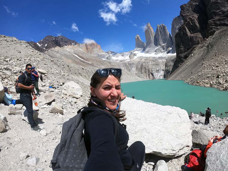 Full-day excursion to Torres del Paine National Park - Lake Pehoé and views toward the French Valley