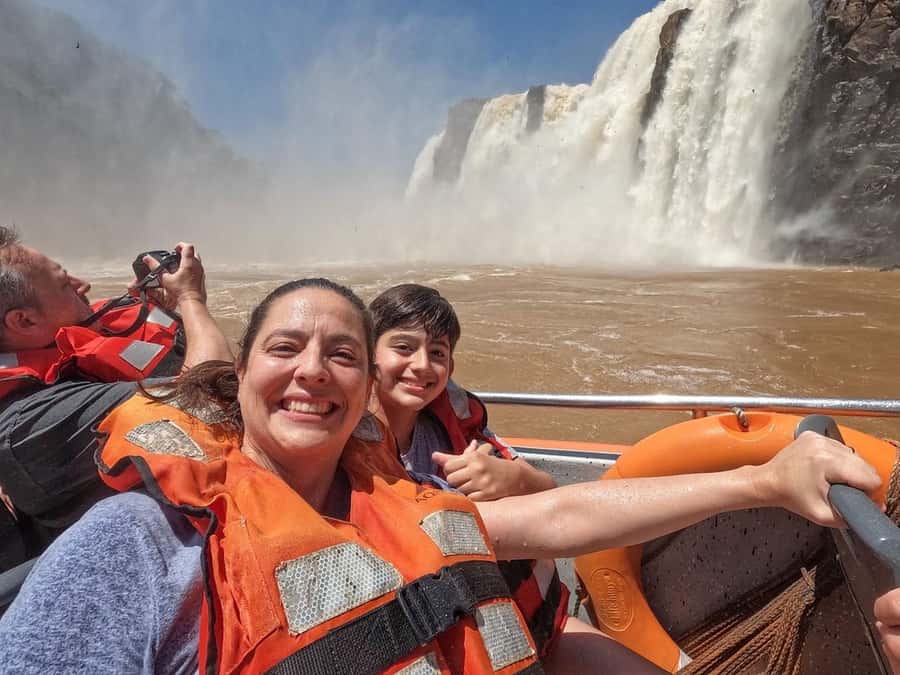 Iguazu Falls Argentinas Tour and Great Adventure Boat Tour - Great Adventure, rapids followed by waterfall spray