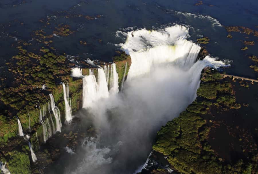 Iguazu Falls Argentinean Side from Puerto Iguazu - The Visitors Center and the park train