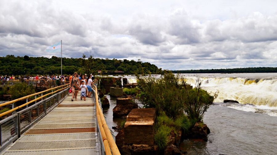 Iguazu Falls Argentinean Side from Puerto Iguazu - The Upper Path and its wide falls
