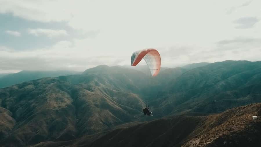 Mendoza: Paragliding Tandem Flight with Instructor - The launch and 20-minute flight