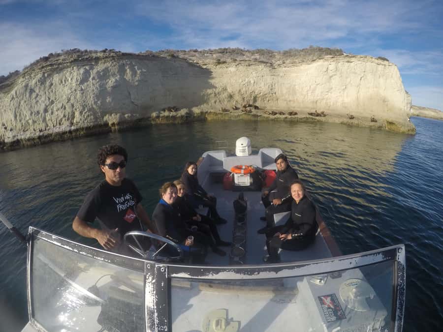 PUERTO MADRYN , SNORKELING WITH SEA LIONS - Swimming with the sea lions