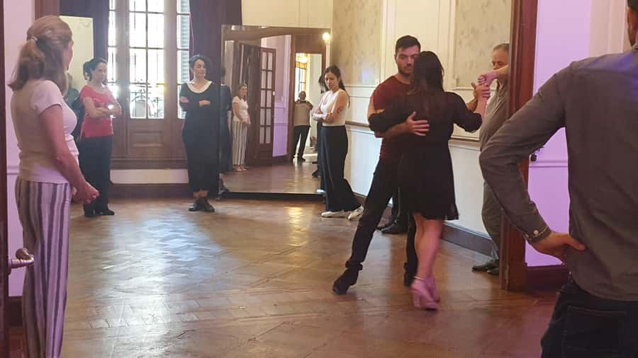 Tango Lesson in Buenos Aires with professional dancers - The first steps: embrace, walk, and rhythm