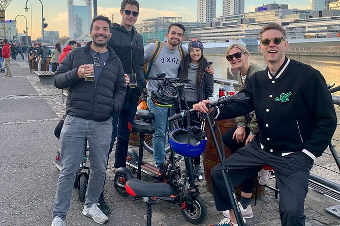 Tour Buenos Aires in one day on Electric Scooters - Starting with Argentine habits at Plaza Estado del Vaticano
