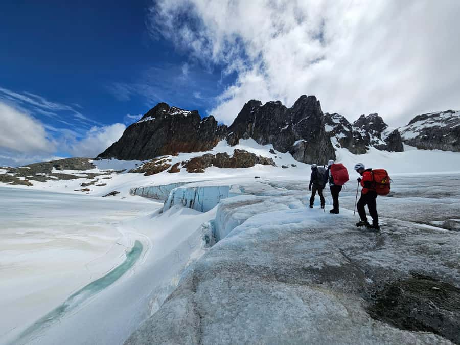 Ushuaia: Ojo del Albino - Full day trekking - Above the trees, the route changes character