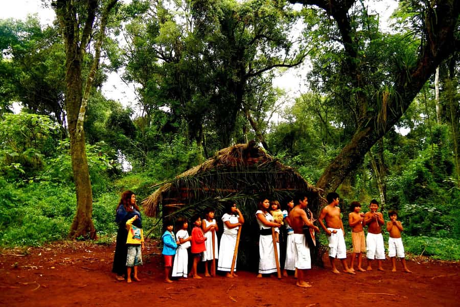 Visit Guarani village at Mborore Fort with brunch - The Spirit of Trees walk through the jungle