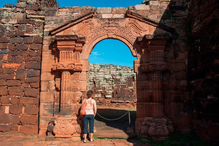 Visit to the Jesuit Ruins of San Ignacio and the Wanda Mines - The light and sound show after dark